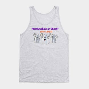 Happy Halloween Marshmallow Or Ghosts Tank Top